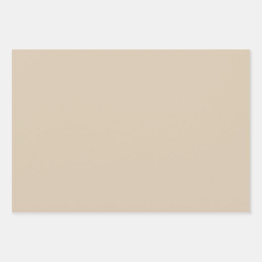 Solid Tan Solid Color Inpakpapier Vel (Voorkant 3)