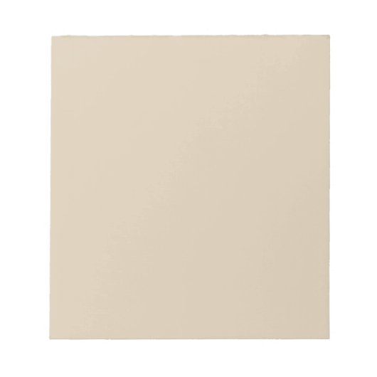 Solid Tan Solid Color Notitieblok (Voorkant)