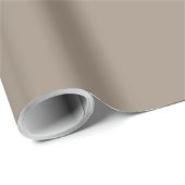 Solid taupe dusty brown cadeaupapier (Rol Hoek)