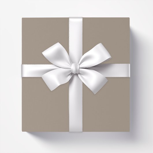 Solid taupe dusty brown cadeaupapier