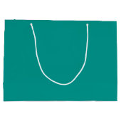 Solid Teal Green Groot Cadeauzakje (Achterkant)