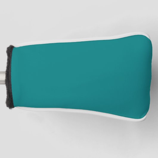 Solid Teal Minimalist Modern Golf Club Head Cover (Voorkant)