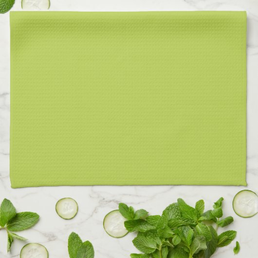 Solid Tender Shoots Green Kitchen Towel Theedoek (Gevouwen)