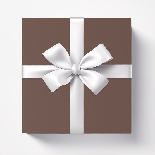 Solid tiramisu donkerbruin cadeaupapier