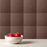 Solid tiramisu donkerbruin tegeltje<br><div class="desc">Solid tiramisu donkerbruin ontwerp.</div>