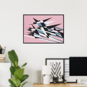 Solid to Success, vogels, Abstract, geometrisch, R Poster (Thuiskantoor)