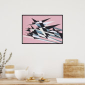 Solid to Success, vogels, Abstract, geometrisch, R Poster (Keuken)