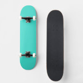 Solid Turquoise Blue Persoonlijk Skateboard (Voorkant)