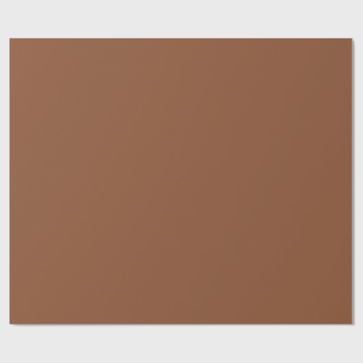 Solid Umber Brown Cadeaupapier (Vlak)