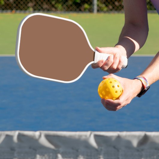 Solid Umber Brown Pickleball Paddle (Insitu)