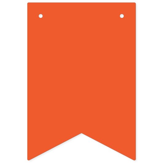 Solid Vibrant Orange Background | Bold Warm Design Vlaggetjes (Tweede vlag)