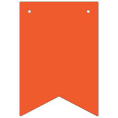 Solid Vibrant Orange Background | Bold Warm Design Vlaggetjes (Derde vlag)