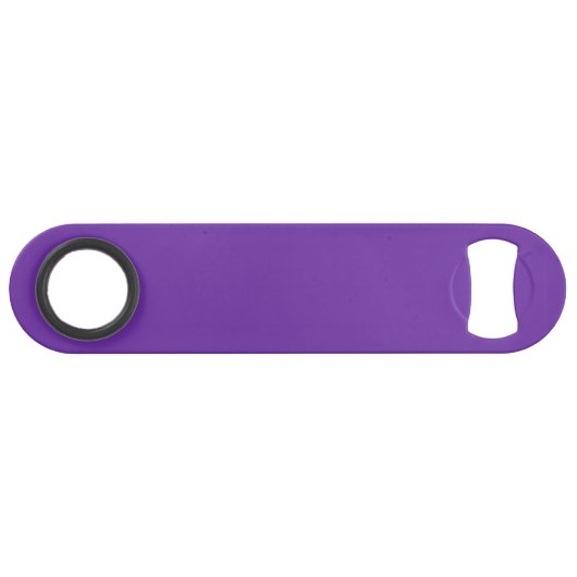 Solid Violet Bottle Opener Custom Text Bar Key Gif Speed Flessenopener (Voorkant (Horizontaal))