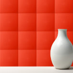 Solid vivid bright red tegeltje<br><div class="desc">Solid color vivid bright red design.</div>