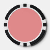 Solid Watermeloen kleur effen roze Poker Chips (Voorkant)