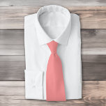 Solid Watermeloen kleur effen roze Stropdas<br><div class="desc">Stevig Watermeloen kleur effen roze ontwerp.</div>