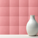 Solid Watermeloen kleur effen roze Tegeltje<br><div class="desc">Stevig Watermeloen kleur effen roze ontwerp.</div>