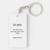 Solid White Custom Business Sleutelhanger (achterkant)