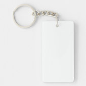 Solid White Custom Business Sleutelhanger (Voorkant)