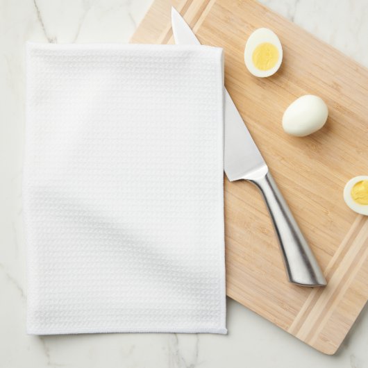 Solid White Kitchen Towel Theedoek (Quarter Fold)