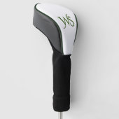Solid White, op maat gemaakt Golfheadcover (Schuin)
