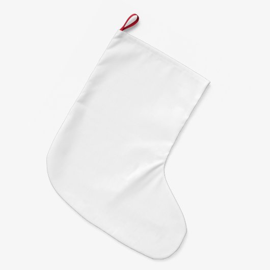 Solid White Universele Gast Kerstkous Grote Kerstsok (Voorkant (Hangend))