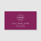 Solid Wine Clean Design Magnetisch Visitekaartje (Voorkant)