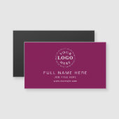 Solid Wine Clean Design Magnetisch Visitekaartje (Voorkant / Achterkant)