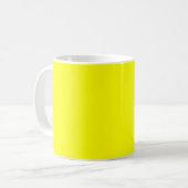 Solid Yellow Minimalist Coffee Mok (Voorkant links)
