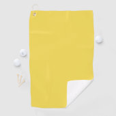 Solid Yellow Monogram Golfhanddoek (Insitu)