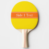 Solid Yellow, pomkin Oranje, monogram Tafeltennisbatje (Voorkant)