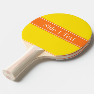 Solid Yellow, pomkin Oranje, monogram Tafeltennisbatje