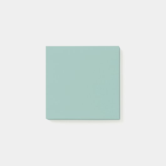 Solid Zee Groene kleur | Hex# 92BCB3 Post-it® Notes (Voorkant)