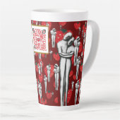 Solida coesione & aardbeien Latte Mok (Rechterhoek)