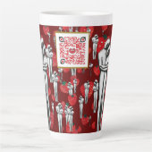 Solida coesione & aardbeien Latte Mok (Voorkant)