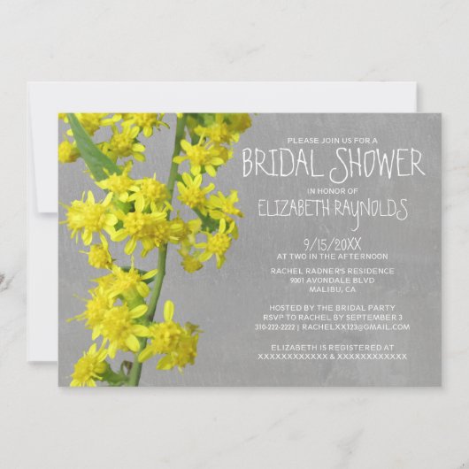 Solidago Bridal Shower - Uitnodigingen (Voorkant)