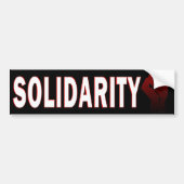 SOLIDARITEIT BUMPERSTICKER (Voorkant)