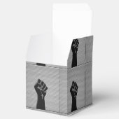 Solidariteit eerste koolstofvezeldecor stijl bedankdoosjes (Geopend)