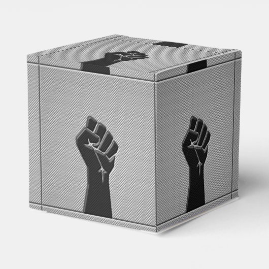 Solidariteit eerste koolstofvezeldecor stijl bedankdoosjes (Achterkant)