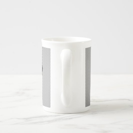 Solidariteit eerste koolstofvezeldecor stijl porselein kop (Achterkant)