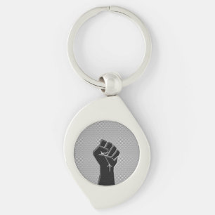 Solidariteit eerste koolstofvezeldecor stijl sleutelhanger