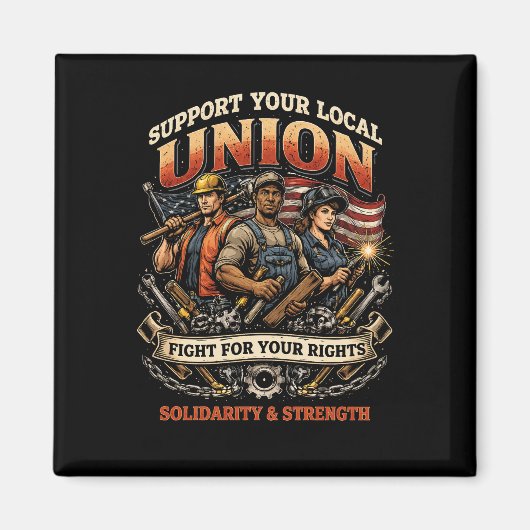 Solidariteit en Kracht Magneet (Voorkant)