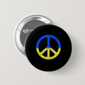 Solidariteit en vrede voor Oekraïne als vrede Ronde Button 5,7 Cm (Voorkant /achterkant)