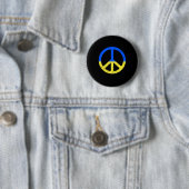 Solidariteit en vrede voor Oekraïne als vrede Ronde Button 5,7 Cm (In situ)