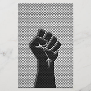 Solidariteit in de afdrukopstijl van koolstofvezel briefpapier