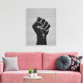 Solidariteit in de afdrukopstijl van koolstofvezel canvas afdruk (Insitu (Woonkamer))