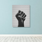 Solidariteit in de afdrukopstijl van koolstofvezel canvas afdruk (Insitu (Houten vloer))