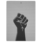 Solidariteit in de afdrukopstijl van koolstofvezel klembord (Achterkant)