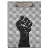 Solidariteit in de afdrukopstijl van koolstofvezel klembord (Voorkant)