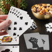 Solidariteit in de afdrukopstijl van koolstofvezel pokerkaarten (Insitu)